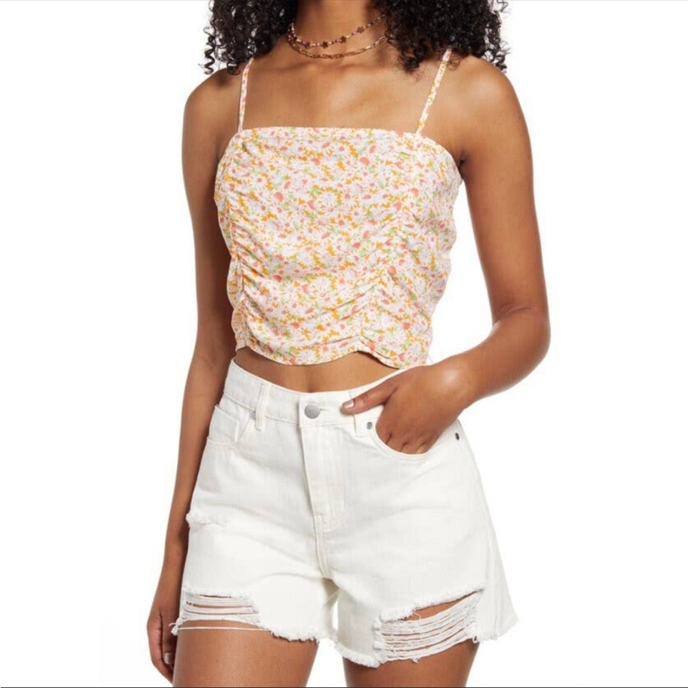 BP Nordstrom Tamara Daisy Crop Cami Tank Size XL - Picture 1 of 10